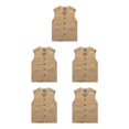 thumbnail image 2 of Youkk Gilet Classique et Polyvalent avec Poches Multiples Kaki M 5Set, 2 of 6