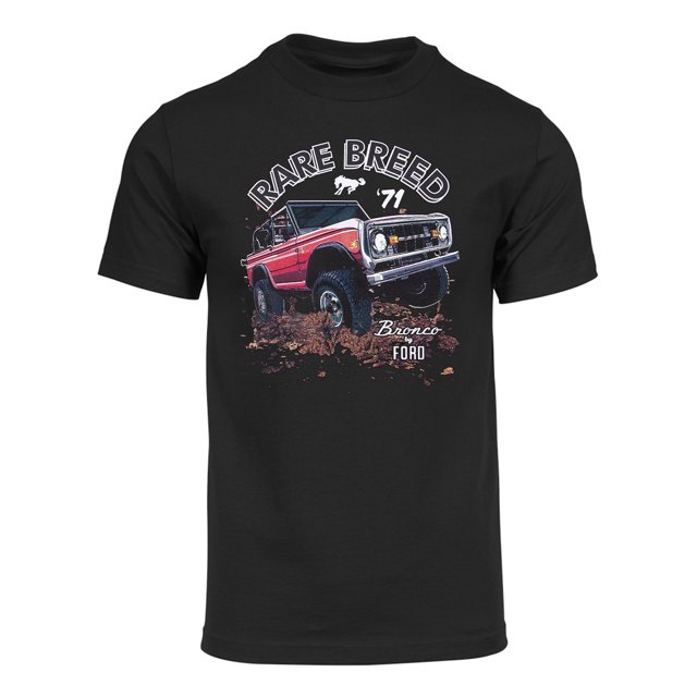 Gravity Trading Mens Rare Breed Ford Bronco Short-Sleeve T-Shirt - Black - S
