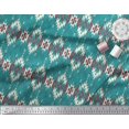 thumbnail image 2 of Soimoi Satin Silk Fabric Aztec Geometric Print Fabric by The Yard 42 Inch Wide, 2 of 3