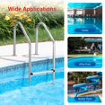 thumbnail image 4 of EDTara Heavy Duty Stainless Steel Pool Steps, Non-Slip Swimming Pool Ladder for Deep End, Easy Assembly, 380lbs Load Capacity - Perfect for Indoor/Outdoor Pools, 4 of 7