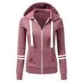 thumbnail image 2 of Chandail d'Automne et d'Hiver pour Femmes Cardigan de Sport à Capuche avec Fermeture Éclair, 2 of 6