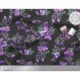 thumbnail image 3 of Soimoi Poly Georgette Fabric Leaves & Floral Artistic Print Fabric by The Yard 42 Inch Wide, 3 of 4