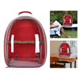 thumbnail image 4 of Bird Carrier Bag Cage Parrot Pet Backpack Portable with Standing Perch Approved Red, 4 of 6
