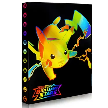 Trading Card Binder, 4-Pocket Album Book Holder, Fits for TCG Game 240 Cards(QQBD3)