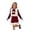 Red, variant on HXWCHs Big Girls Dress Elegant Girls Festive Party Dress with Vest and Bow Detail Long Gown for Holiday Celebrations Red 9-10 Years