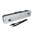 thumbnail image 3 of fastboy Étuis pour Queue de Piscine 1/2 Sac de Club Sac en PVC Noir Étui de Rangement Standard Indices Rigides Étanche Snooker Argent Verrouillable 85x12x18cm, 3 of 5