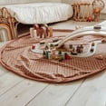 thumbnail image 5 of Play & Go - Timeless Brown Grid Pattern - 3-in-1 Play Mat - Storage Bag & Diaper Bag - Made from Organic Cotton - 140 cm Diameter - Suitable for Newborn to Toddler - Easy to Carry Everywhere, 5 of 5