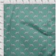 thumbnail image 3 of oneOone Polyester Lycra Fabric Fox Block Print Sewing Fabric BTY 56 Inch Wide, 3 of 4