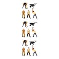 thumbnail image 1 of Decodeary Figurines Peintes Authentiques 1/64 pour Projets DIY, Mise en Page de Table de Sable, Miniatures de Collection 1:87 3Ensemble, 1 of 6