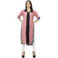 thumbnail image 1 of Bimba Women Printed Rayon Collar Neck Kurti Designer Ladies Kurta Tunic, 1 of 2