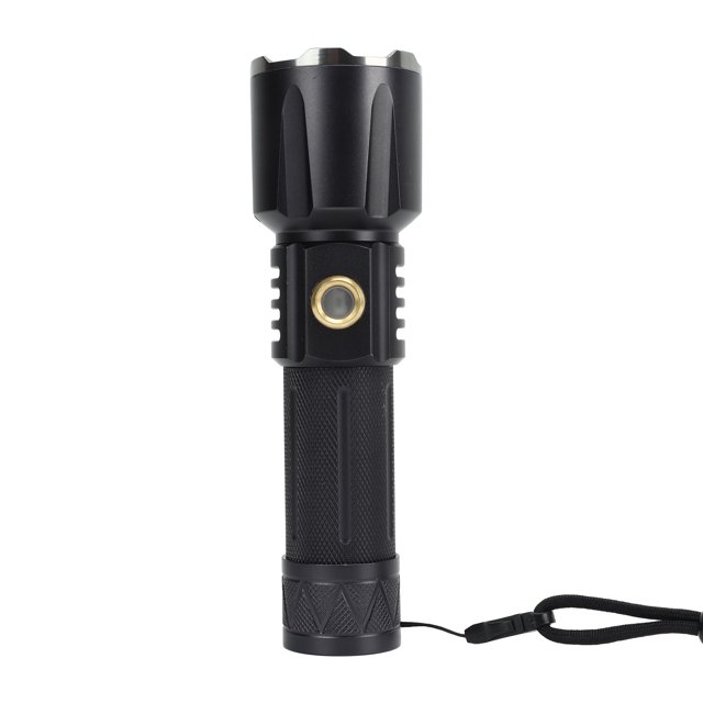 LED Flashlight, Zoom Flashlight 5 Gear Type C Charging White Light 1500m Long Range Aluminum Alloy For Outdoor