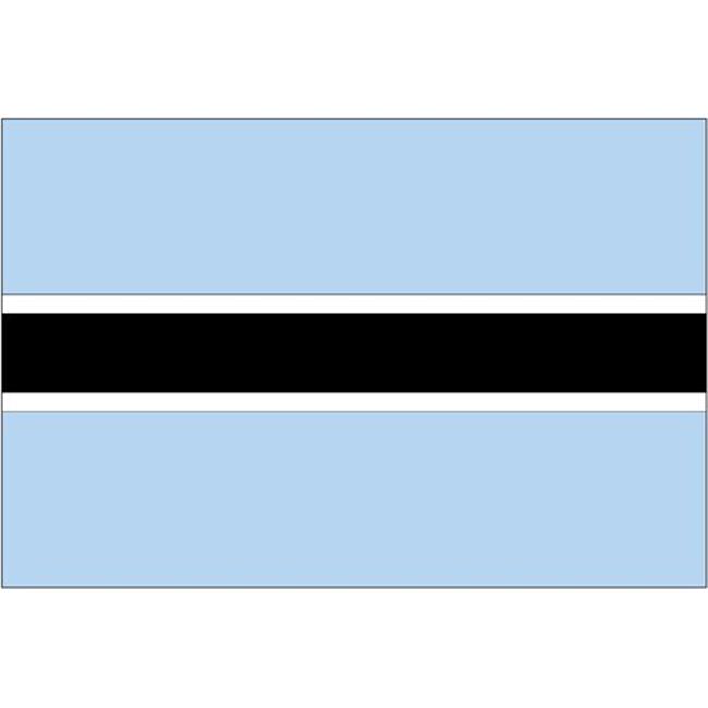 Drapeau Nyl-Glo Botswana de 3 Pi x 5 Pi