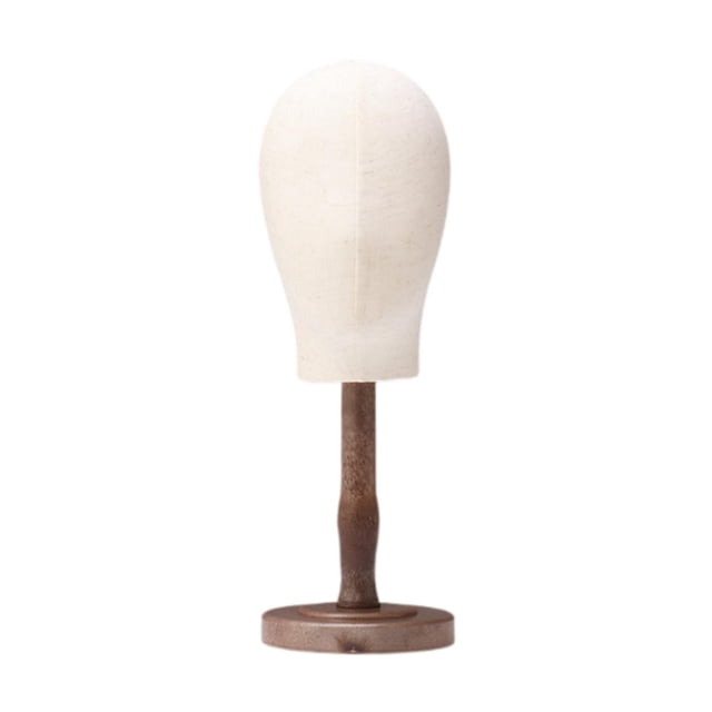 Bunblic Mannequin Head Multifunctional Hat Rack Standing Stand for Cap Salon Antique color Medium
