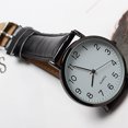 thumbnail image 2 of (2-Pack) Rinsvye Unisex Simple Business Leather Digital Watch with Alarm Quartz Wrist Watch S Watches World Map Watch Gift for Men Digital Mens Watches, 2 of 6