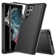 Supershield Case for Samsung Galaxy S22 Ultra 5G, Dual Layer Military Grade Drop Proof Protective Cover Hard Shell Sturdy Durable Phone Case - Black