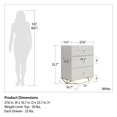 thumbnail image 4 of CosmoLiving by Cosmopolitan Blair 3 Drawer Dresser, White, 4 of 8
