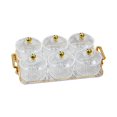 thumbnail image 1 of fastboy Fruit Snacks Serving Platter Serving Bowls Storage Container for Wedding Amber 6 Bowls Clear 6 Bowls, 1 of 1