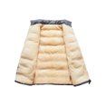 thumbnail image 4 of MAWCLOS Men Casual Solid Color Jacket Vest Winter Warm Puffer Outwear Gray L, 4 of 9