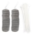 thumbnail image 2 of Stainless Steel Lint Traps, Washer Hose Filter, Durable With 24Pcs Cable Ties For Washing Machine Hotel, 2 of 8