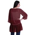 thumbnail image 4 of Moomaya Viscose Georgette Printed Short Shrug Long Sleeves Cardigans For Women, 4 of 5
