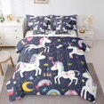 thumbnail image 1 of YST Rainbow Unicorn Comforter Set, 7-Piece, Twin, 1 of 5