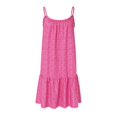 thumbnail image 4 of Kcodviy Robe Décontractée Femme Florale O Maxi Robe Femme Col Volanté Ourlet Spaghetti Adolescente Robes Décontractées Bretelle Sans Manches Robe Courte Robe Décontractée Femme Robe de Plage, 4 of 7