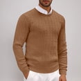 thumbnail image 1 of Styesk Chandail pour Hommes, Manches Longues, Col Rond, Tricoté Uni, 1 of 6
