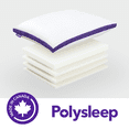 thumbnail image 1 of Polysleep Oreiller en Mousse Mémoire Ajustable - Mousse Rafraîchissante de Qualité Médicale Hypoallergénique - Lot de 4, 1 of 10