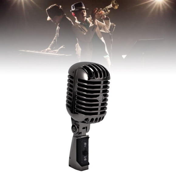 Stage Microphone Dynamic Cardioid Pickup Angle Adjustable Mic for Performance KTV, with Die Cast Shell, Soundproof Housing and Shock Mount Structure, for Live Recording