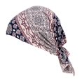 thumbnail image 2 of Couvre-Chef Cancer pour Femmes Confort Foulard Bonnet Chimio Cancer - Fond Noir avec Grand, 2 of 7