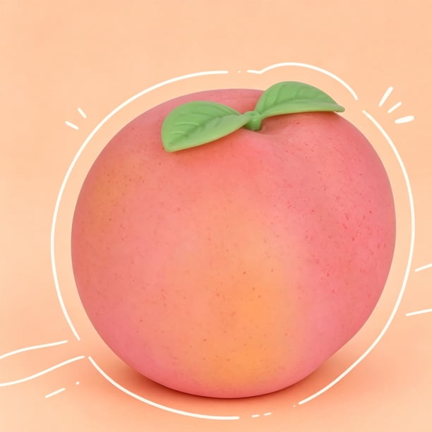 Dpityserensio Squishy 3 3in Squeezy Peach for Adults Slow Sensory