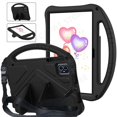 thumbnail image 1 of For Teclast M50HD M50 Pro HD 2023 10.1" Tablet PC Case Kids Safety Shockproof EVA Foam Portable Cover with Rear Kickstand Case with Strap-BK Teclast M50, 1 of 6