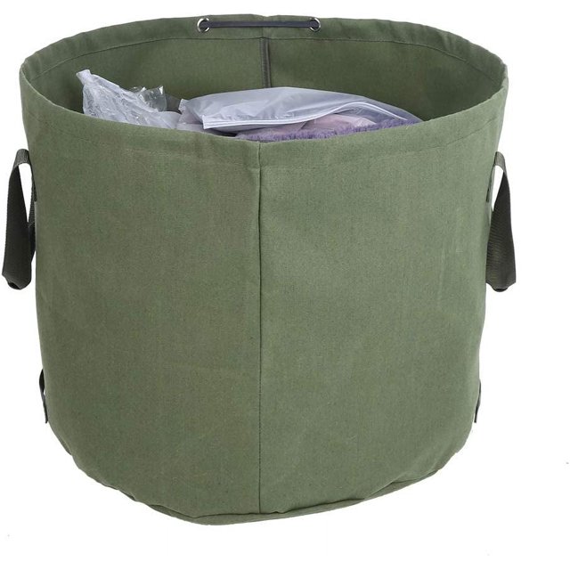 LoonWear Sac à Ordures Portable Réutilisable en Toile pour Jardin, Pelouse, Feuilles, Sac à Débris de Jardin, Sac de Recyclage Adapté pour Jardin, Pelouse, Camping
