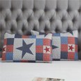 thumbnail image 2 of JML Quilt Set 3 Piece, Embossed Bedspread Bedding Set with 2 Shams, King, Navy & Red Stars, 2 of 6