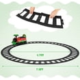 thumbnail image 3 of OLAKIDS Kids Ride On Train with Track, 6V Electric Toy with Lights and Sounds, Retractable Footrest, Under Seat Storage, Christmas Theme Battery Powered Gift for Toddlers Boys Girls, 3 of 9