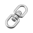 thumbnail image 3 of Unique Bargains M4 Swivel Eye Double Ended Round Rotating Hoist Ring, Eye to Eye Bolt 2 Pcs, 3 of 3