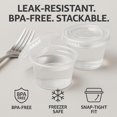 thumbnail image 4 of [ Sets] ozPlastic Jello Shot Cup Containers with Snap on LeakProof Lids, Jello Shooter Shot Cups, Compact Food Storage for Portion Control, Sauces, Liquid, Dips, Souffle Cups, Freezer Safe, 4 of 8