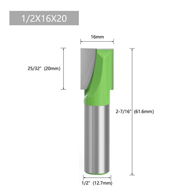 1PC 12.7mm Shank Cleaning Bottom Router Bit Milling Cutter Engraving Woodworking