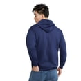 thumbnail image 2 of Hanes Mens ComfortBlend EcoSmart Full Zip Hoodie, S, Navy, 2 of 7