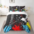 thumbnail image 2 of YST 7-Piece Baseball Comforter Set, Tie Dye, Queen Size Bed in a Bag, 2 of 5