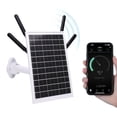 thumbnail image 4 of 12W Solar Powered 4G LTE Modem Router, 300Mbps Outdoor Solar WiFi 6 Extender with SIM Card Slot, IP66 Waterproof, 150M WiFi Range, 18000mAh Battery, 4 of 7