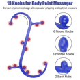 thumbnail image 2 of Trigger Point Massager - Therapy Cozy Massage Tool For Self Lower Back Massage, Neck Massage, Shoulder Massage, 2 of 5