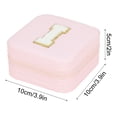 thumbnail image 3 of TopLLC Storage Bins 26 Letters Earring Jewelry Display Storage Box Case Organizer Flannel Tray Holder Gift Storage Bags, 3 of 3