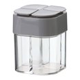 thumbnail image 1 of Oleegame 1PC Produce Storage 4 In 1 Seasoning Bottle Plastic Sal Tank Combination Sealing Moisture Proof Gray, 1 of 2