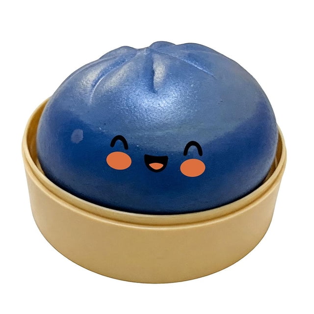 Jouet Anti-Stress en Forme de Ravioli Squishy, Jouet de Ravioli à Presser Doux et Extensible, Jouet Mignon de Style Balle Anti-Stress de Collection pour Adultes