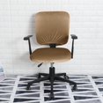 thumbnail image 2 of ORUYROP Housse de Chaise de Bureau Extensible Résistante à l'Eau en Spandex Extensible Jacquard Housse de Chaise d'Ordinateur pour Chaises de Bureau Velours Camel, 2 of 7