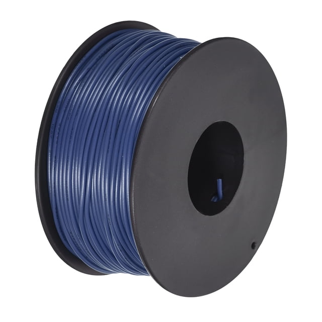 Uxcell 28AWG Stranded Wire Hookup 50M/164ft Blue, Electrical Wire UL1007 Spool