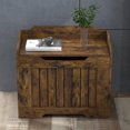 thumbnail image 2 of Cherish Coffre de Rangement, Banc de Rangement avec Charnière de Sécurité, Coffre de Rangement en Bois, Coffre de Rangement à Couvercle Rabattable pour Couvertures, Banc de Rangement pour Entrée, Salon, Chambre, 2 of 6