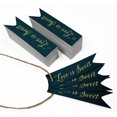 thumbnail image 3 of Inkdotpot Pack Of 100 Love Is Sweet Wedding Favor Paper Tags Craft Real Gold Foil Hang Tags, 3 of 6