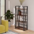 thumbnail image 4 of Isa 4-Tier Shelf Graphite and Walnut, 4 of 8